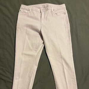 Light purple Michael Kors cropped skinny jeans